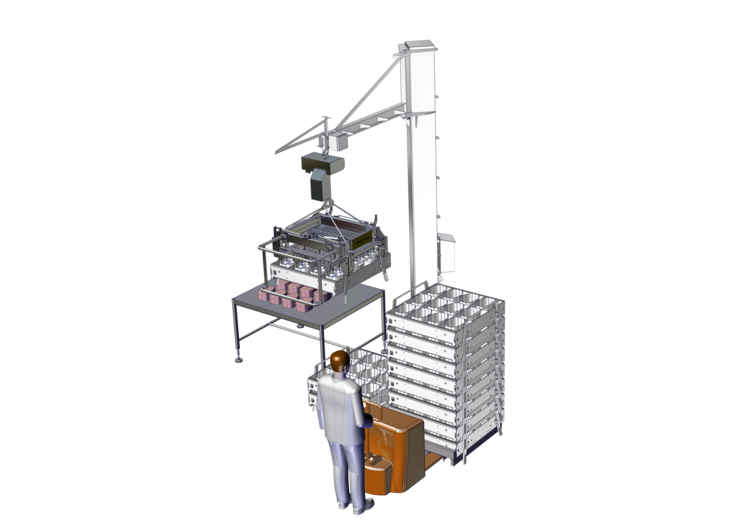 CAO - Handling - Multimolds&trade; - Semi-Manual Demolding with Rotative Hoist